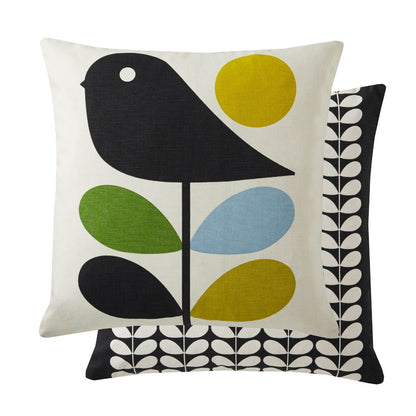 Orla Kiely Early Bird Filled Cushion - Duck Egg