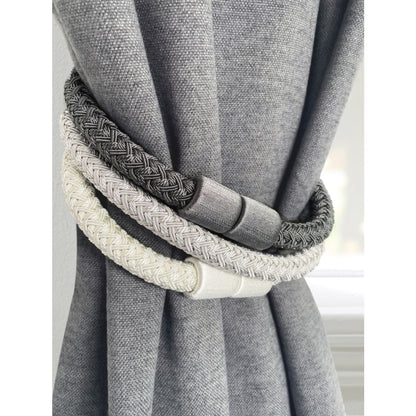 Laura Ashley Ellesmere Magnetic Rope Tiebacks (Pair) - Graphite