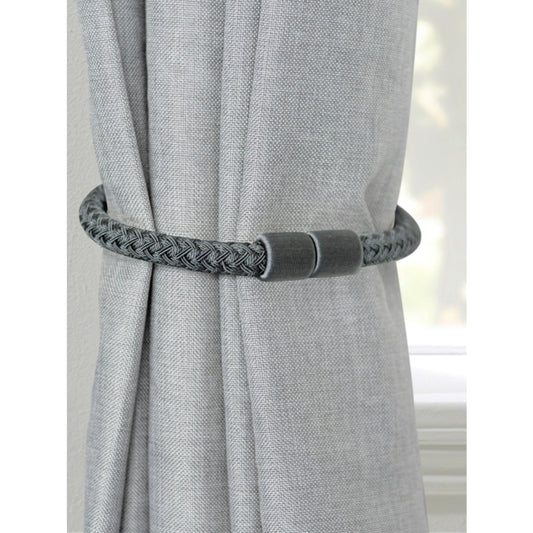 Laura Ashley Ellesmere Magnetic Rope Tiebacks (Pair) - Graphite