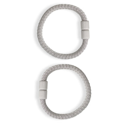 Laura Ashley Ellesmere Magnetic Rope Tiebacks (Pair) - Silver