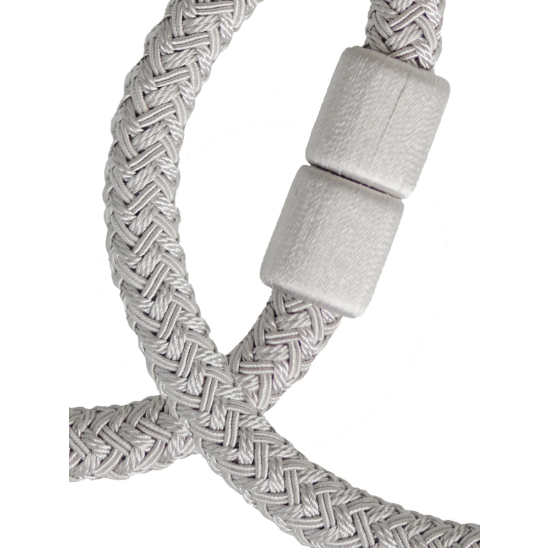 Laura Ashley Ellesmere Magnetic Rope Tiebacks (Pair) - Silver