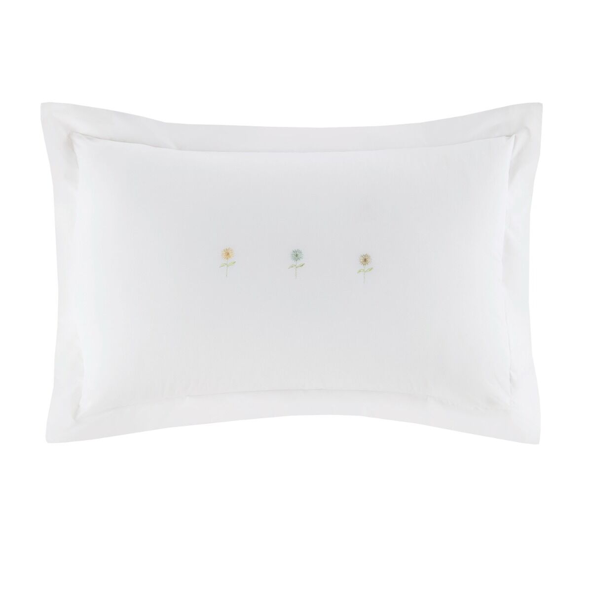Sophie Allport Embroidered Sunflowers Duvet Cover Set - White