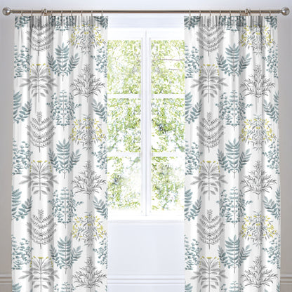 Emily Pair of Pencil Pleat Curtains With Tie-Backs by Dreams & Drapes in Duck Egg - Pair of Pencil Pleat Curtains With Tie-Backs - Dreams & Drapes