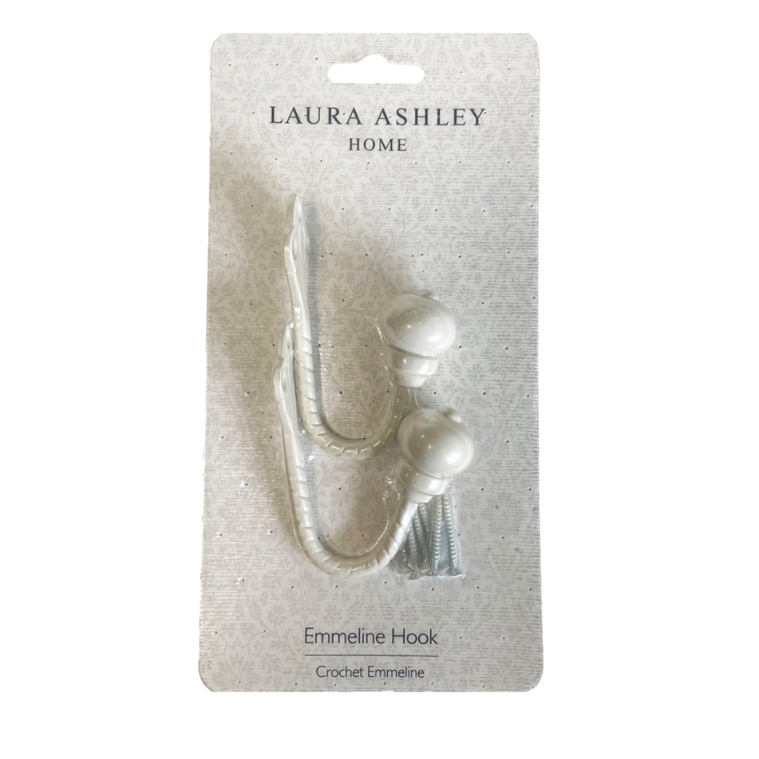 Laura Ashley Emmeline Coat Hooks (Pair) - Cream