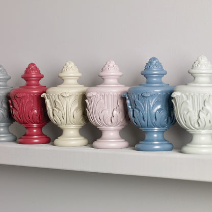 Jones Estate Acanthus 48mm Wooden Curtain Pole - Lead