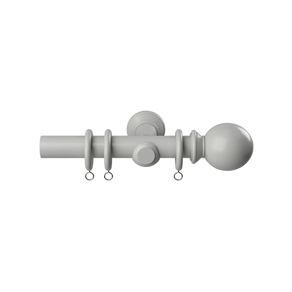 Speedy Woodland 28mm Wooden Curtain Pole - Urban Grey