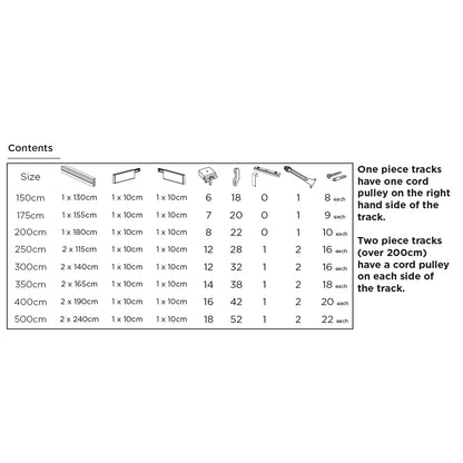 Speedy Contour Corded Metal Curtain Track