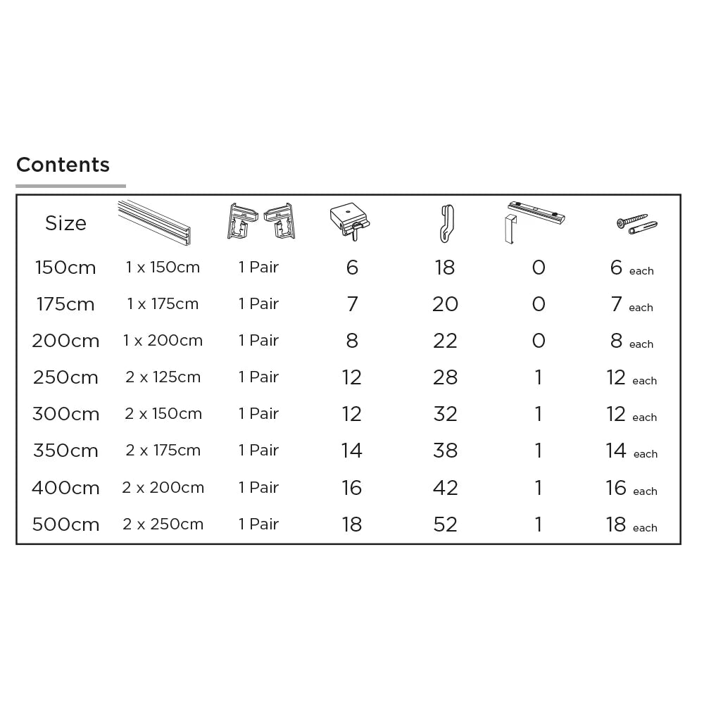 Speedy Contour Uncorded Metal Curtain Track
