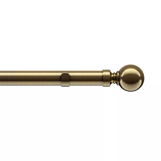 Speedy Eyelet 28mm Metal Curtain Pole - Antique Brass