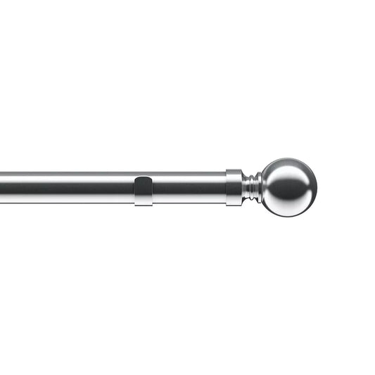 Speedy Eyelet 28mm Metal Curtain Pole - Satin Silver
