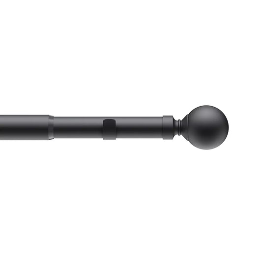 Speedy Eyelet Ball 22/25mm Extendable Metal Curtain Pole - Black