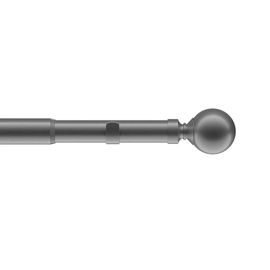 Speedy Eyelet Ball 22/25mm Extendable Metal Curtain Pole - Charcoal