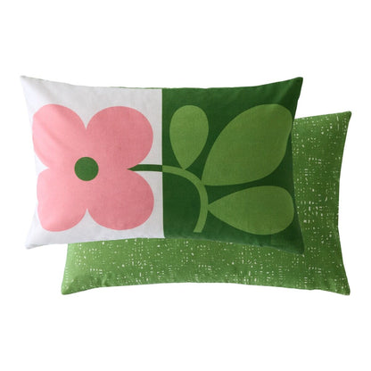 Orla Kiely Floret Filled Cushion - Bubblegum/Basil