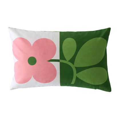 Orla Kiely Floret Filled Cushion - Bubblegum/Basil