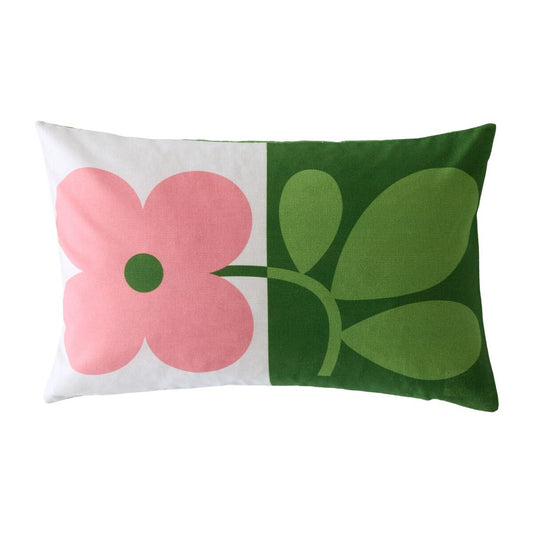 Orla Kiely Floret Filled Cushion - Bubblegum/Basil
