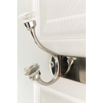 Laura Ashley Connie 4 Peg Coat Hook - Chrome