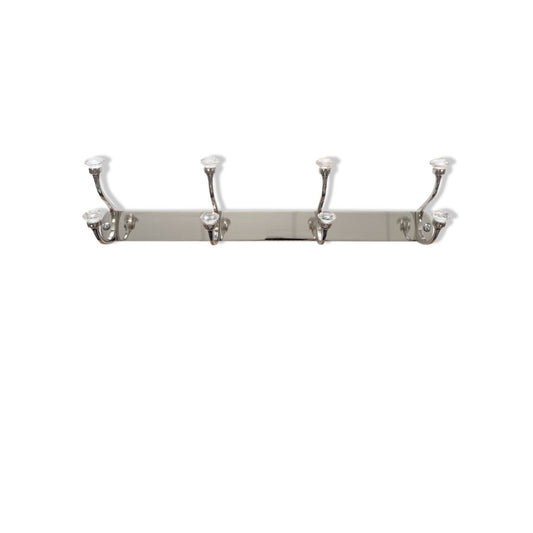 Laura Ashley Connie 4 Peg Coat Hook - Chrome