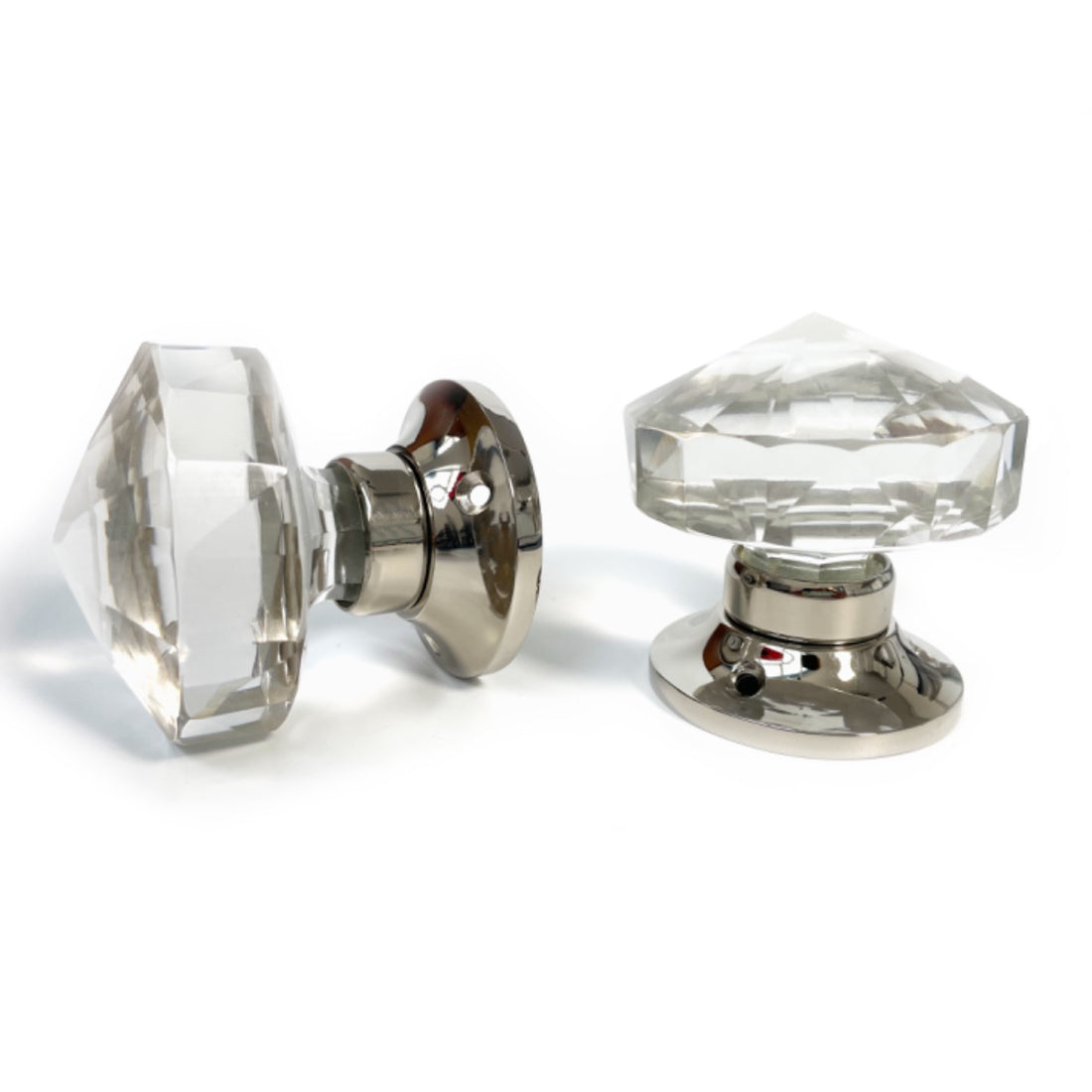 Laura Ashley Frances Mortice Door Knobs (Pair) - Chrome