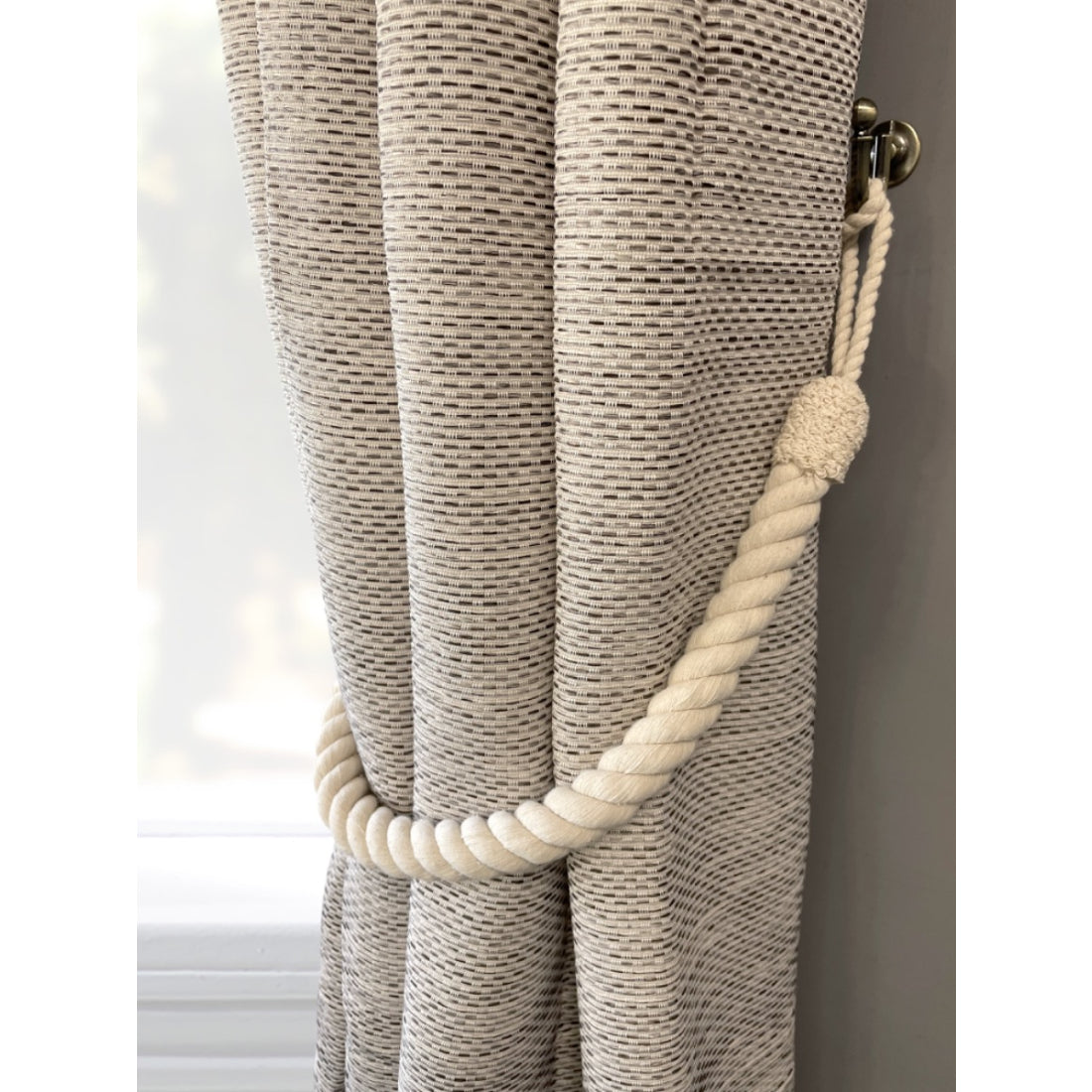 Laura Ashley Natural Rope Tiebacks (Pair) - Natural
