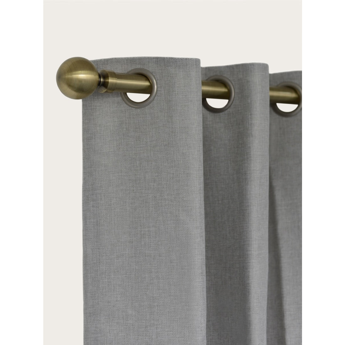 Laura Ashley Ball 28mm Metal Eyelet Curtain Pole - Antique Brass