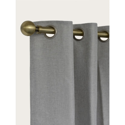 Laura Ashley Ball 28mm Metal Eyelet Curtain Pole - Antique Brass