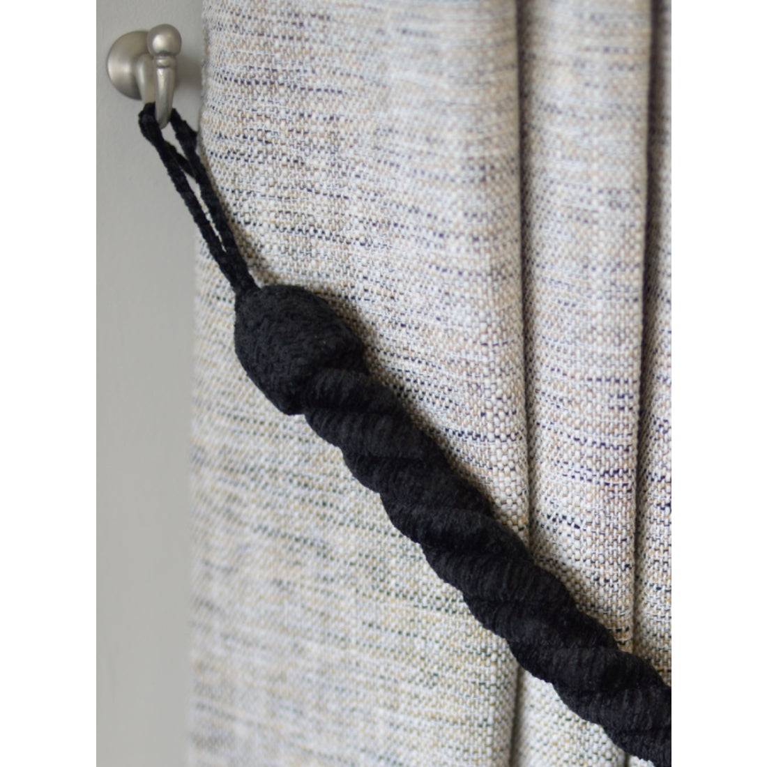 Laura Ashley Grafton Rope Tiebacks (Pair) - Charcoal