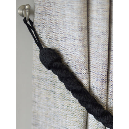 Laura Ashley Grafton Rope Tiebacks (Pair) - Charcoal