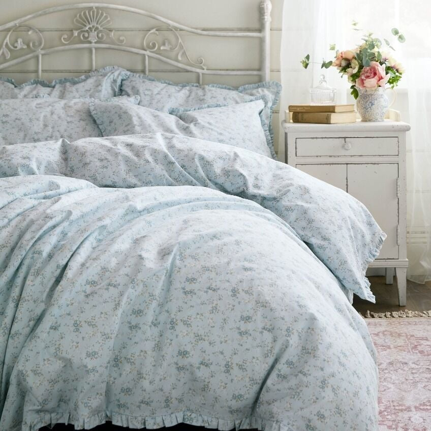 Shabby Chic By Rachel Ashwell Georgie Duvet Cover Set - Ditsy Blue