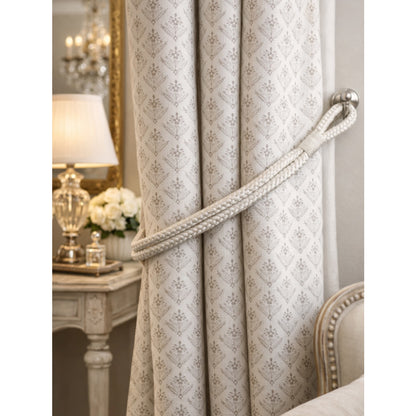 Laura Ashley Gillian Rope Tiebacks (Pair) - Off White