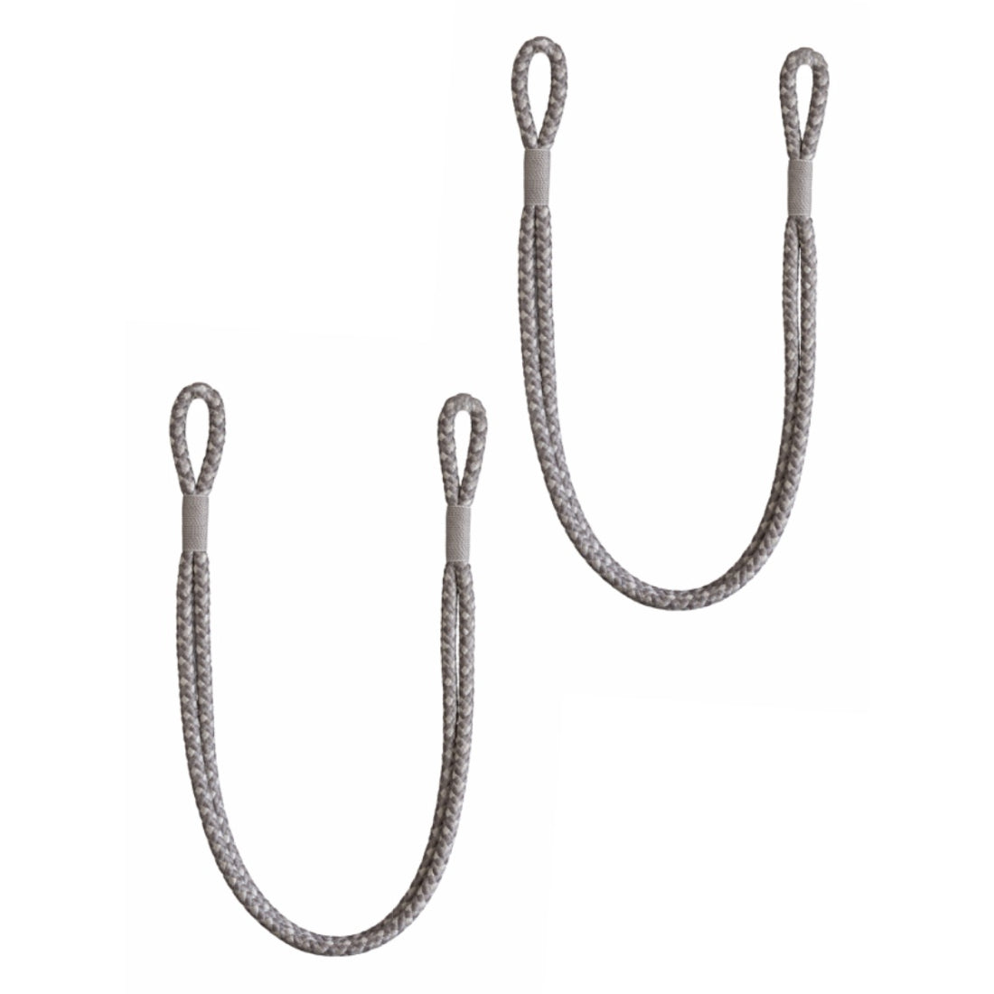 Laura Ashley Gillian Rope Tiebacks (Pair) - Steel