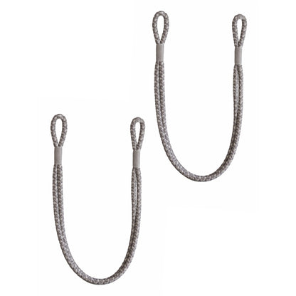 Laura Ashley Gillian Rope Tiebacks (Pair) - Steel