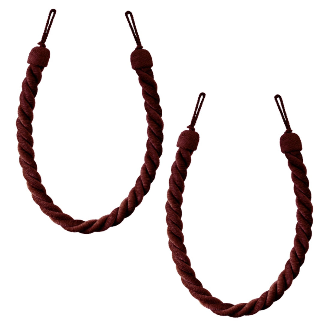 Laura Ashley Grafton Rope Tiebacks (Pair) - Claret