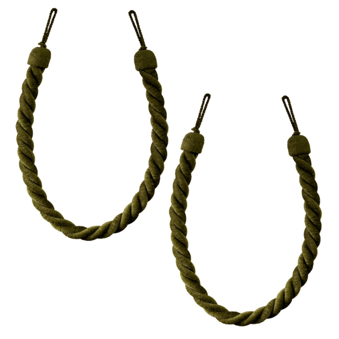 Laura Ashley Grafton Rope Tiebacks (Pair) - Moss