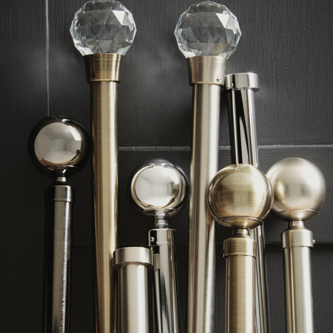 Jones Cosmos 28mm Metal Curtain Pole - Chrome