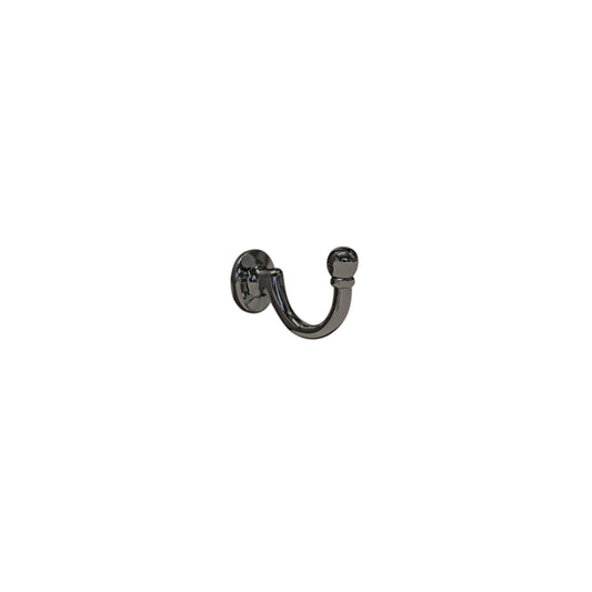 Jones Medium Ball Metal Curtain Tieback Hook - Black Nickel