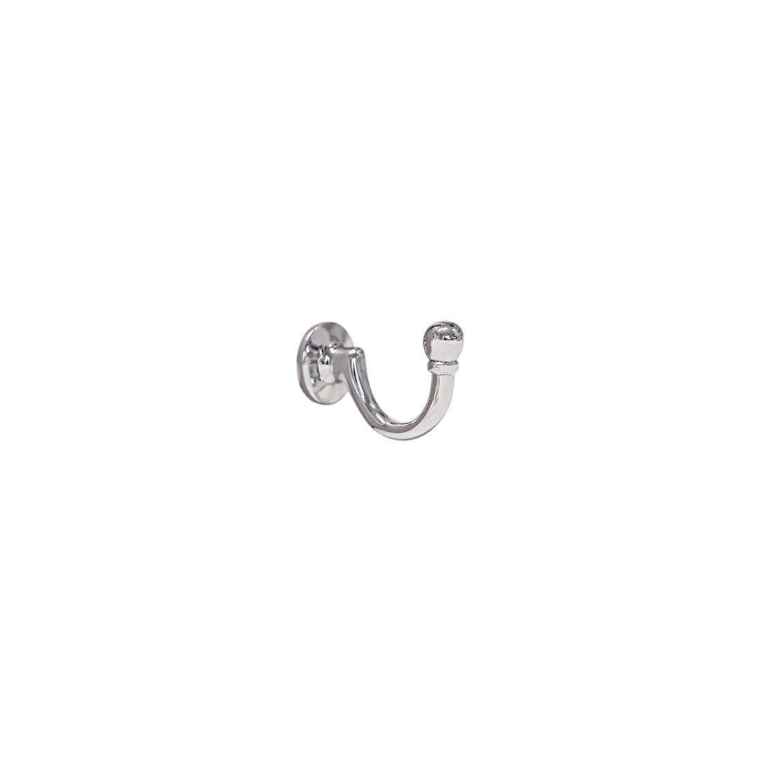 Jones Medium Ball Metal Curtain Tieback Hook - Chrome