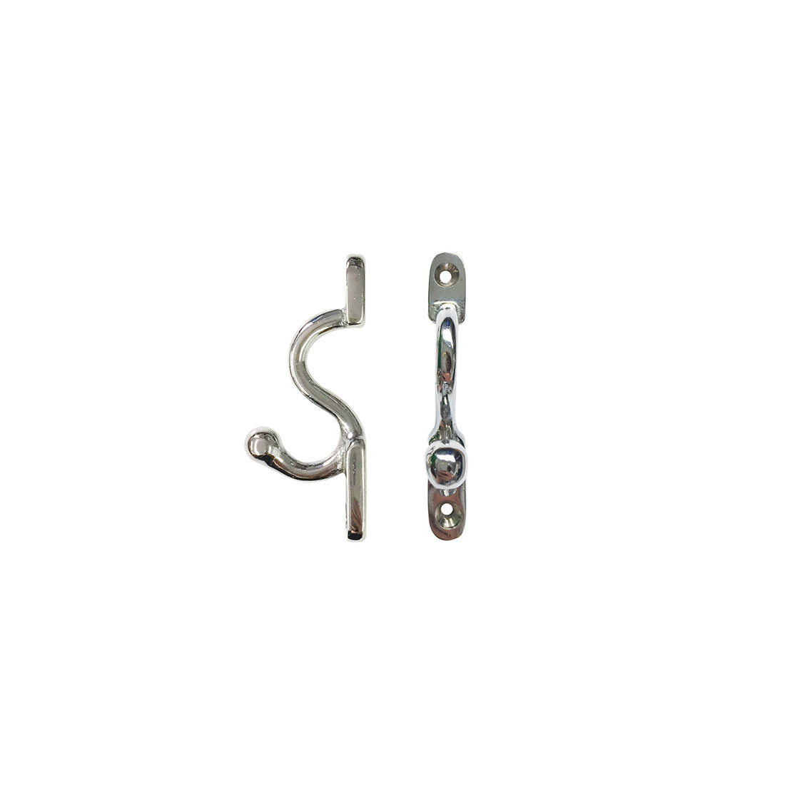 Jones Security Metal Curtain Tieback Hook - Chrome