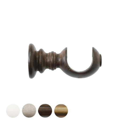 Jones Hardwick 40mm Wooden Curtain Pole Bracket - Oak