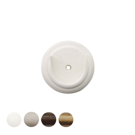 Jones Hardwick 40mm Wooden Curtain Pole Recess Bracket - Cotton