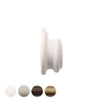 Jones Hardwick 40mm Wooden Curtain Pole Recess Bracket - Cotton