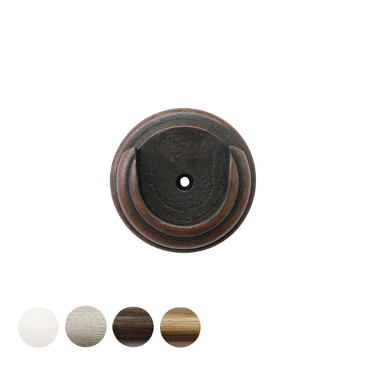 Jones Hardwick 40mm Wooden Curtain Pole Recess Bracket - Oak