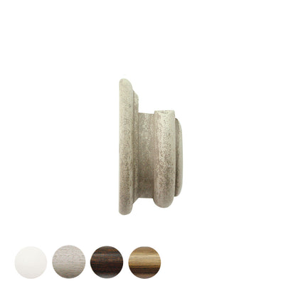 Jones Hardwick 40mm Wooden Curtain Pole Recess Bracket - Putty