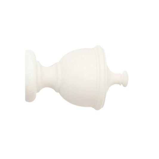 Jones Hardwick Urn 40mm Wooden Curtain Pole Finial - Cotton