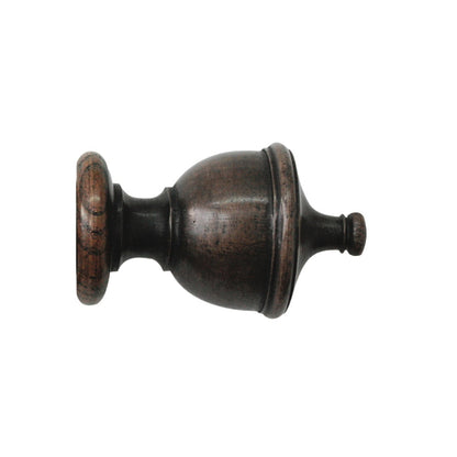 Jones Hardwick Urn 40mm Wooden Curtain Pole Finial - Oak