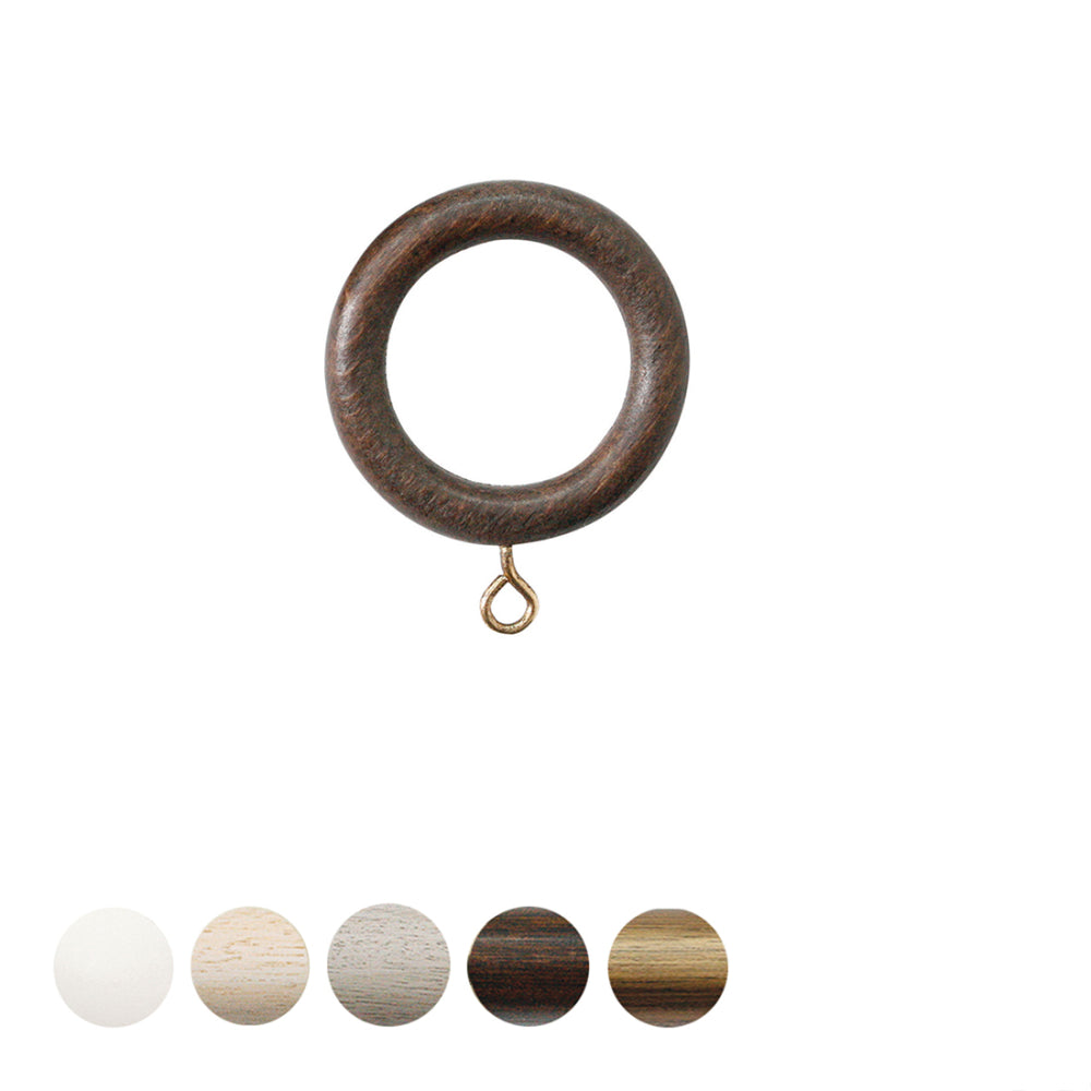 Jones Cathedral 30mm Wooden Curtain Ring - Oak