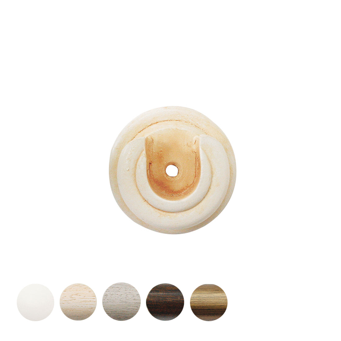 Jones Cathedral 30mm Wooden Curtain Pole Recess Bracket - Ivory