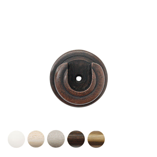 Jones Cathedral 30mm Wooden Curtain Pole Recess Bracket - Oak