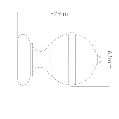 Jones Cathedral Ely 30mm Wooden Curtain Pole - Oak