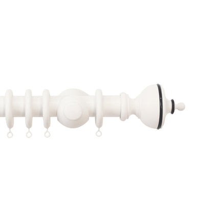 Jones Cathedral Exeter 30mm Wooden Curtain Pole Finial - Cotton