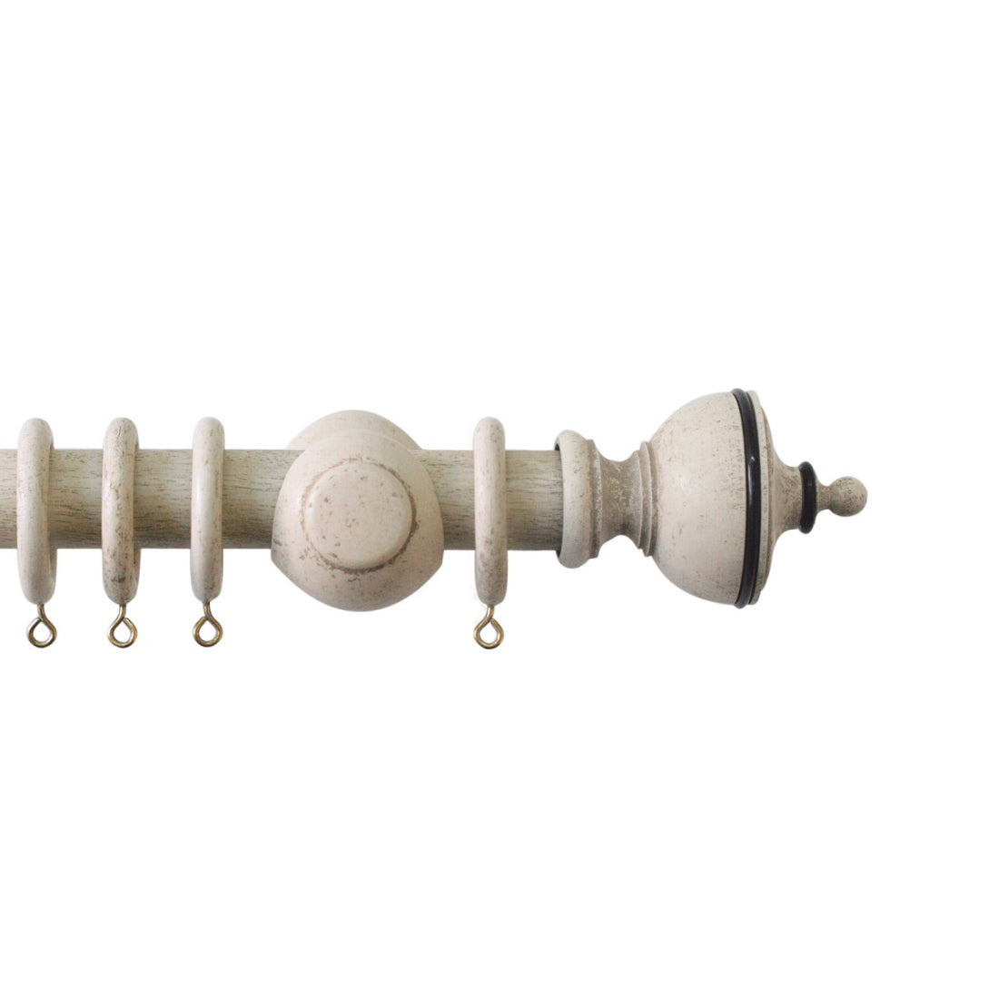 Jones Cathedral Exeter 30mm Wooden Curtain Pole - Putty